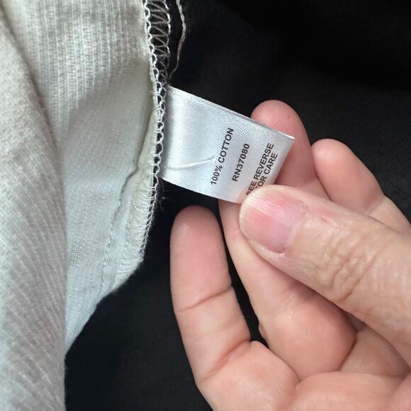 Cato Women’s 26/28W Corduroy Shirt Black White Colorblock Long Sleeve Button-Up - Picture 4 of 5